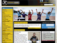 Tablet Screenshot of cornwallsportspartnership.co.uk